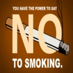 no smoking day greeting quotes android application logo